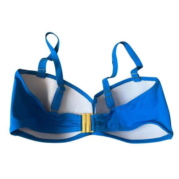NWT Swimsuits For All | Blue Valentine Ruched Bandeau Bikini Top | Size 20 - Picture 4 of 10